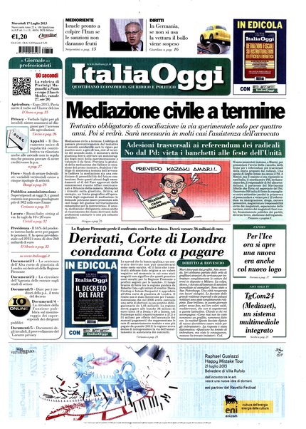 Italia oggi : quotidiano di economia finanza e politica